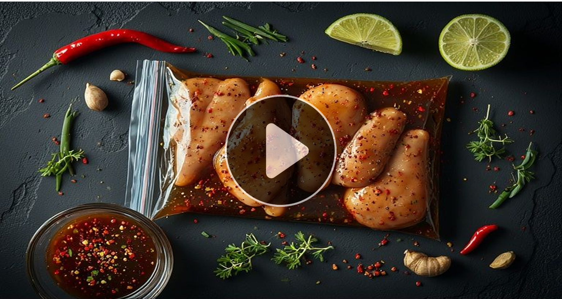 Marinated chicken preparation