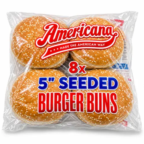 5' American Seeded Burger Buns