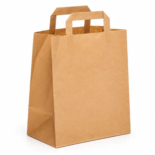 Brown Large Carrier Bags Kraft with Handle (1 x 250)