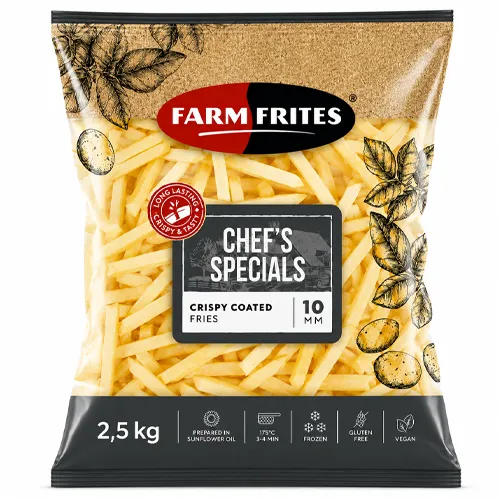 Farm Frites Chef's Specials Crispy Coated Fries 10mm 2.5kg