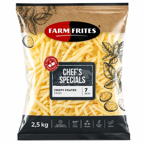 Farm Frites Chef's Specials Crispy Coated Fries 7mm 2.5kg