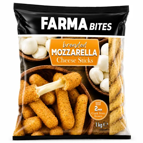 FARMA Bites Breaded Mozzarella Cheese Sticks 1kg