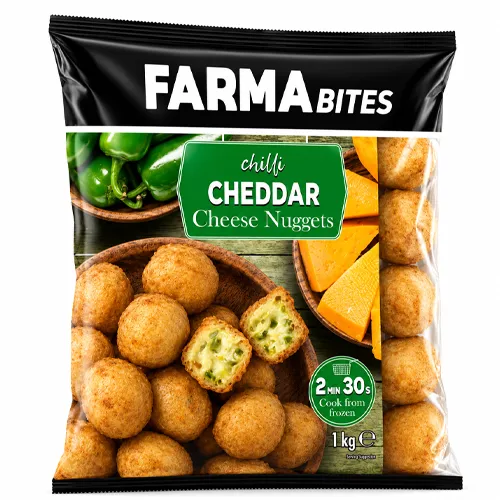 FARMA Bites Chilli Cheddar Cheese Nuggets 1kg