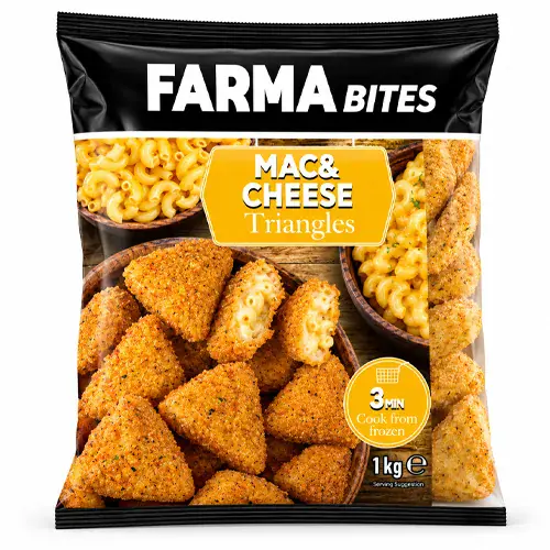 FARMA Bites Mac & Cheese Triangles 1kg