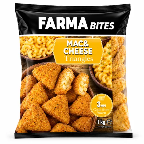 FARMA Bites Mac & Cheese Triangles 1kg