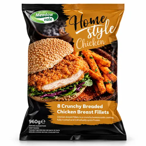 Homestyle Breaded Chicken Fillets (120g) (4X960G)