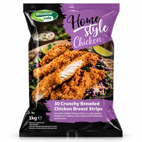 Homestyle Breaded Chicken Strips (35g) (4X1KG)
