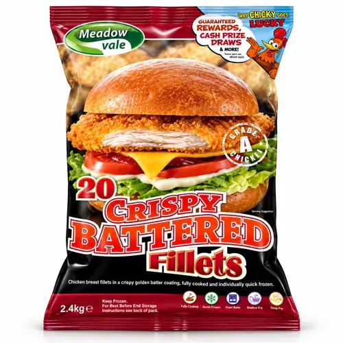 Meadowvale Chicken Battered Fillet (120G) (4X20)