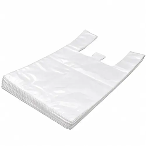 Medium White Carrier Bags S3 (20 Packs)