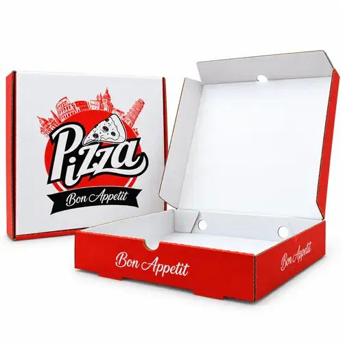 7", 9", 12", 15" Pizza Box Coloured (Approx 90, 100)