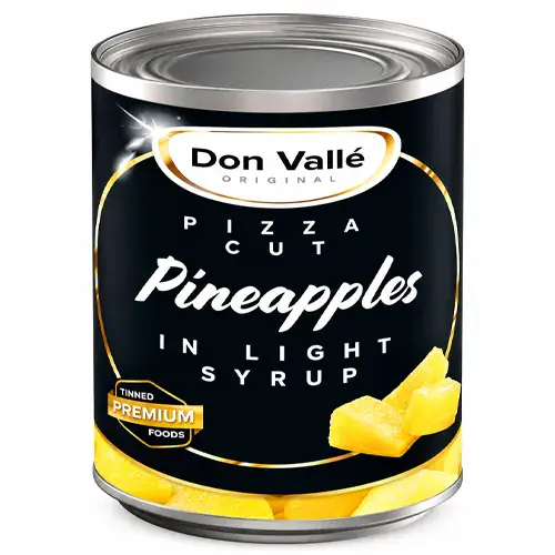 Pizza Cut Pineapple Pieces In Syrup (1X3Kg)